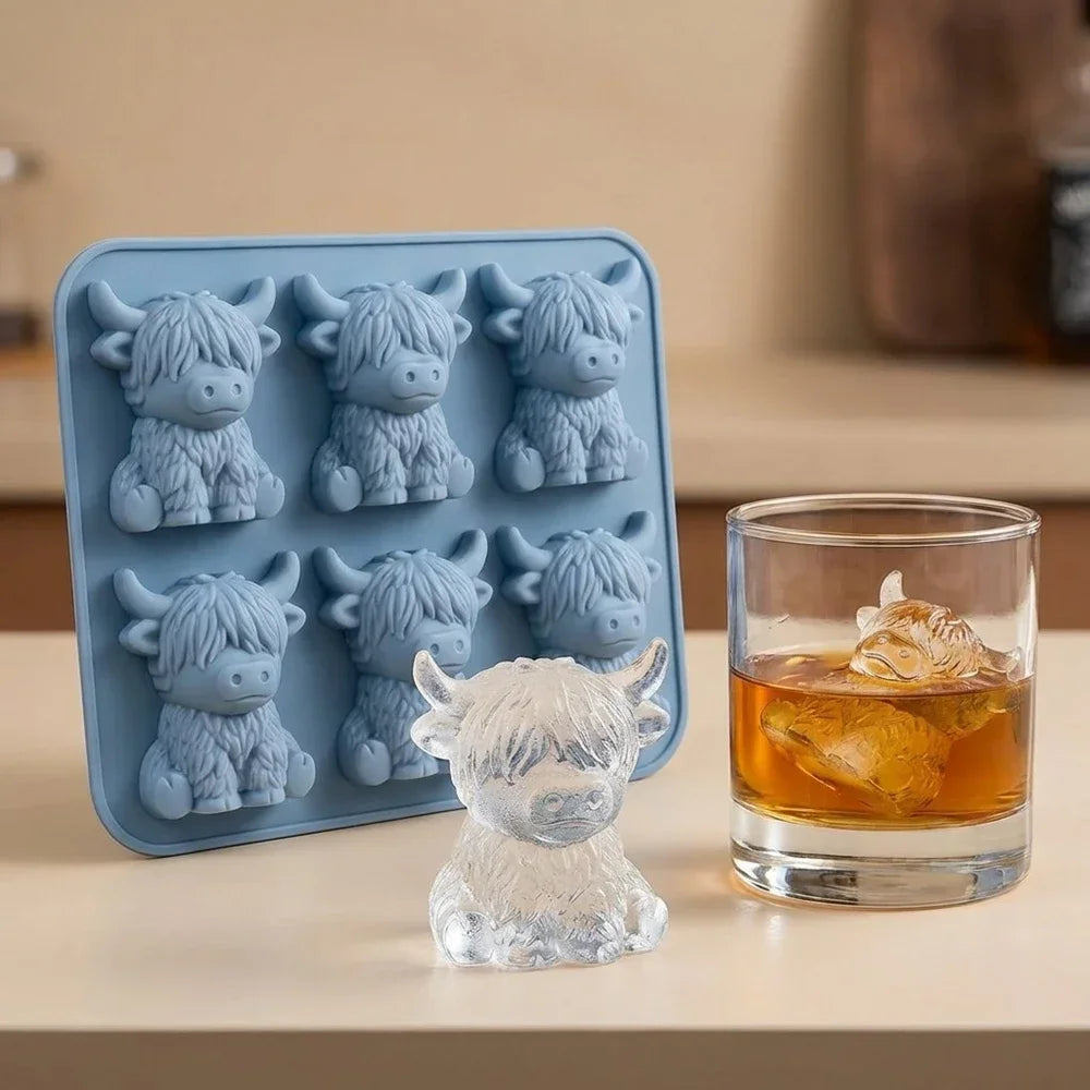 Highland Cow-isform i silikon